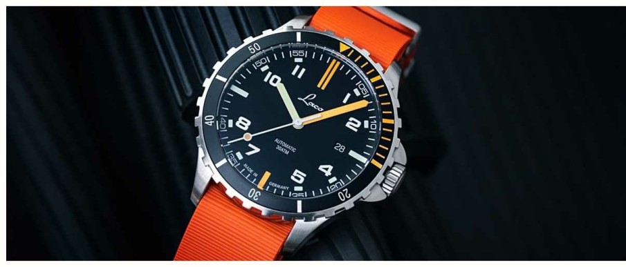 Men'S Laco | Laco | Squad Mojave.Rb | Automatic | Orange Rubber Strap