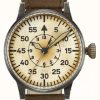 Men'S Laco | Laco | Wien Erbstuck | Automatic Pilot B | Brown Leather Strap