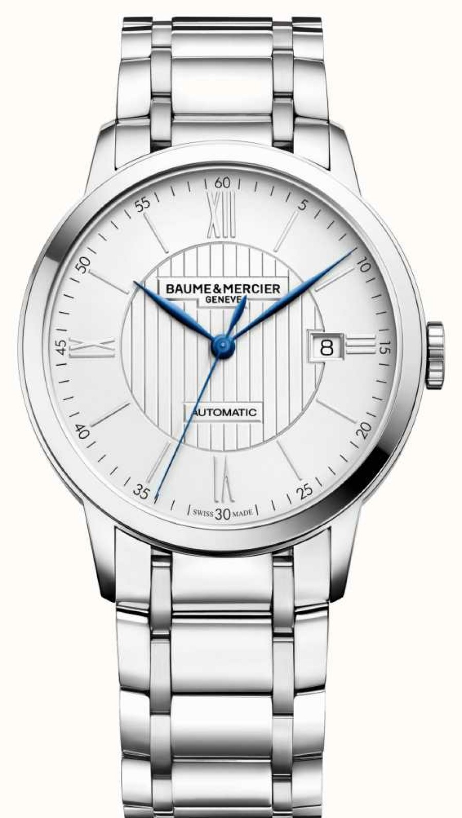 Men'S Baume & Mercier | Baume & Mercier | Men'S Classima | Automatic | Stainless Steel | Silver Dial