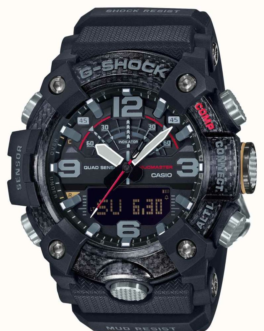 Men'S Casio | Casio Carbon Core Mudmaster | Stopwatch | Bluetooth