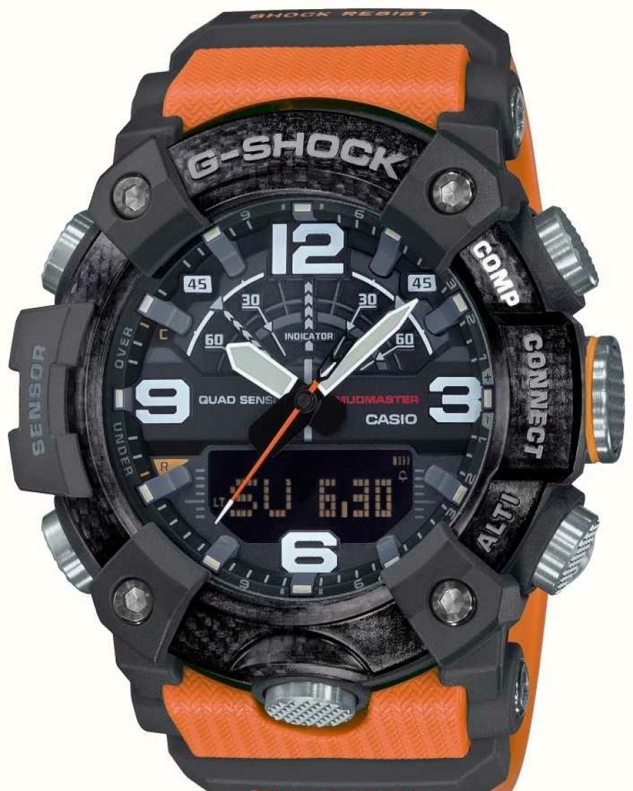 Men'S Casio | Casio Carbon Core Mudmaster | Stopwatch | Bluetooth