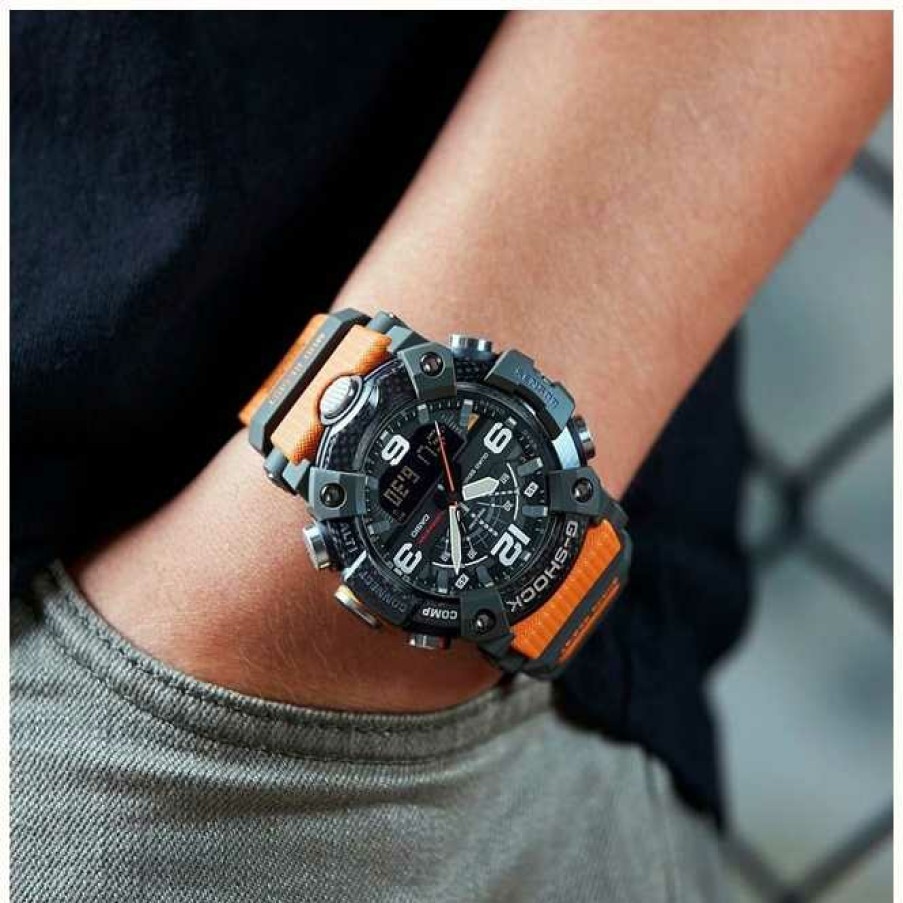 Men'S Casio | Casio Carbon Core Mudmaster | Stopwatch | Bluetooth