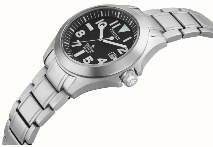 Men'S Citizen | Citizen Promaster Tough | Titanium Case | Black Dial