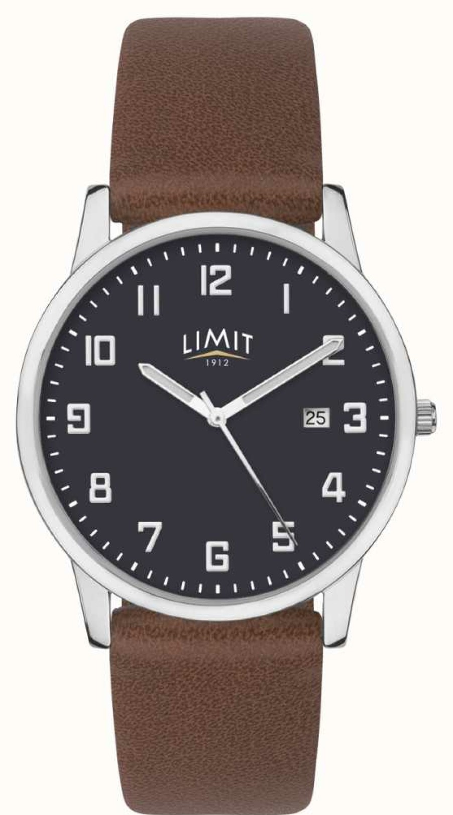 Men'S Limit | Limit | Men'S Brown Leather Strap | Blue Dial