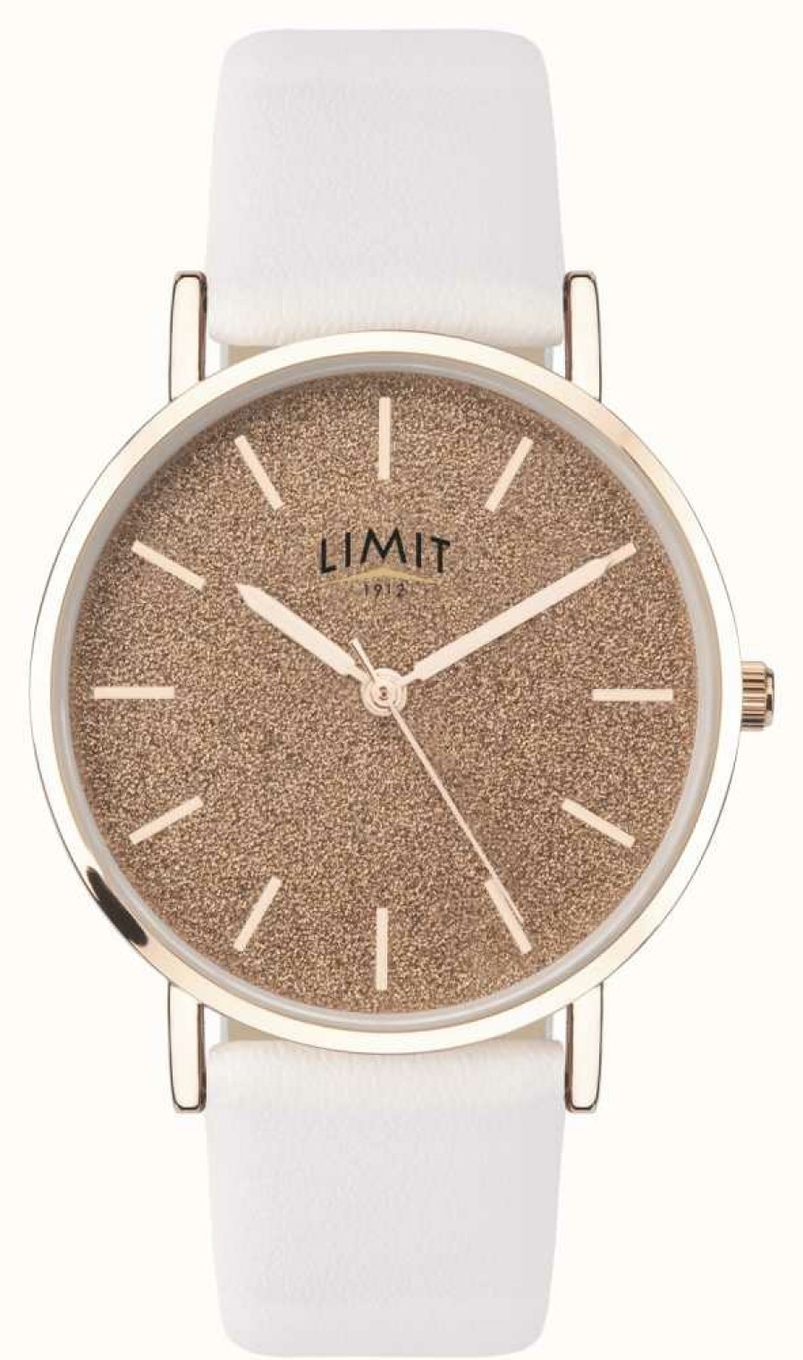 Women'S Limit | Limit | Women'S Secret Garden | White Leather Strap | Pink Dial