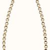 Jewelry Elements Gold | Elements Gold 9K Yellow Gold Circle Bar Link Necklace 46Cm