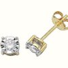 Jewelry James Moore | James Moore Th 9K Yellow Gold Diamond Stud Earrings