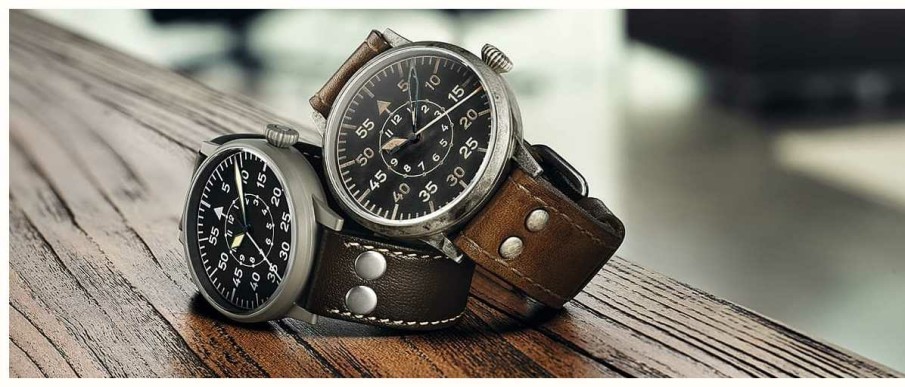 Men'S Laco | Laco | Friedrichshafen Erbstruck | Pilot Watches | Leather