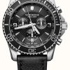 Men'S Victorinox | Victorinox | Maverick | Men'S | Black Chrono | Black Leather Strap