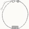 Jewelry Cluse Jewellery | Cluse Force Tropicale Silver Twisted Chain Tag Bracelet