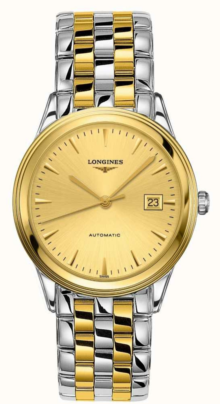 Men'S LONGINES | Longines | Flagship | Men'S 38.5Mm Two Tone | Swiss Automatic