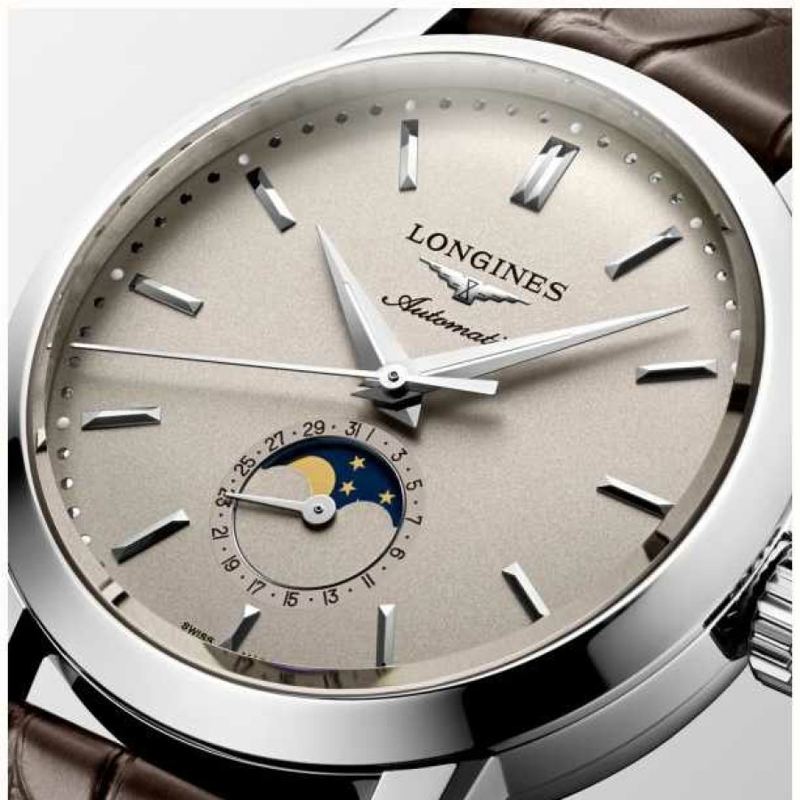 Men'S LONGINES | Longines | 1832 Collection | Men'S | Moon Phase | Swiss Automatic