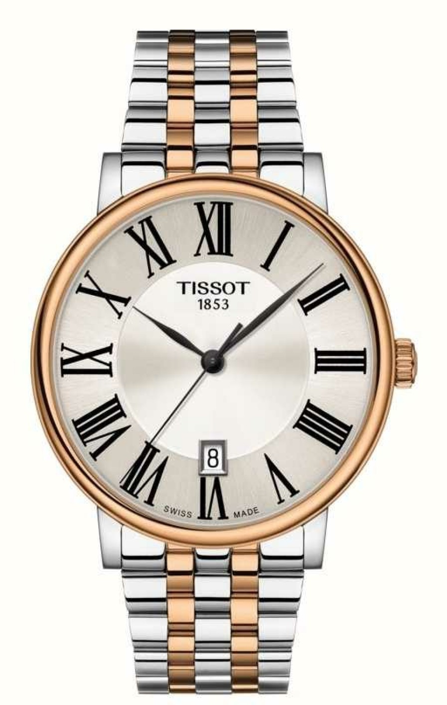 Men'S Tissot | Tissot | Men'S Carson | Silver Dial | Two-Tone Stainless Steel