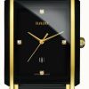 Men'S RADO | Rado Integral Diamonds High-Tech Ceramic Black Square Dial Watch