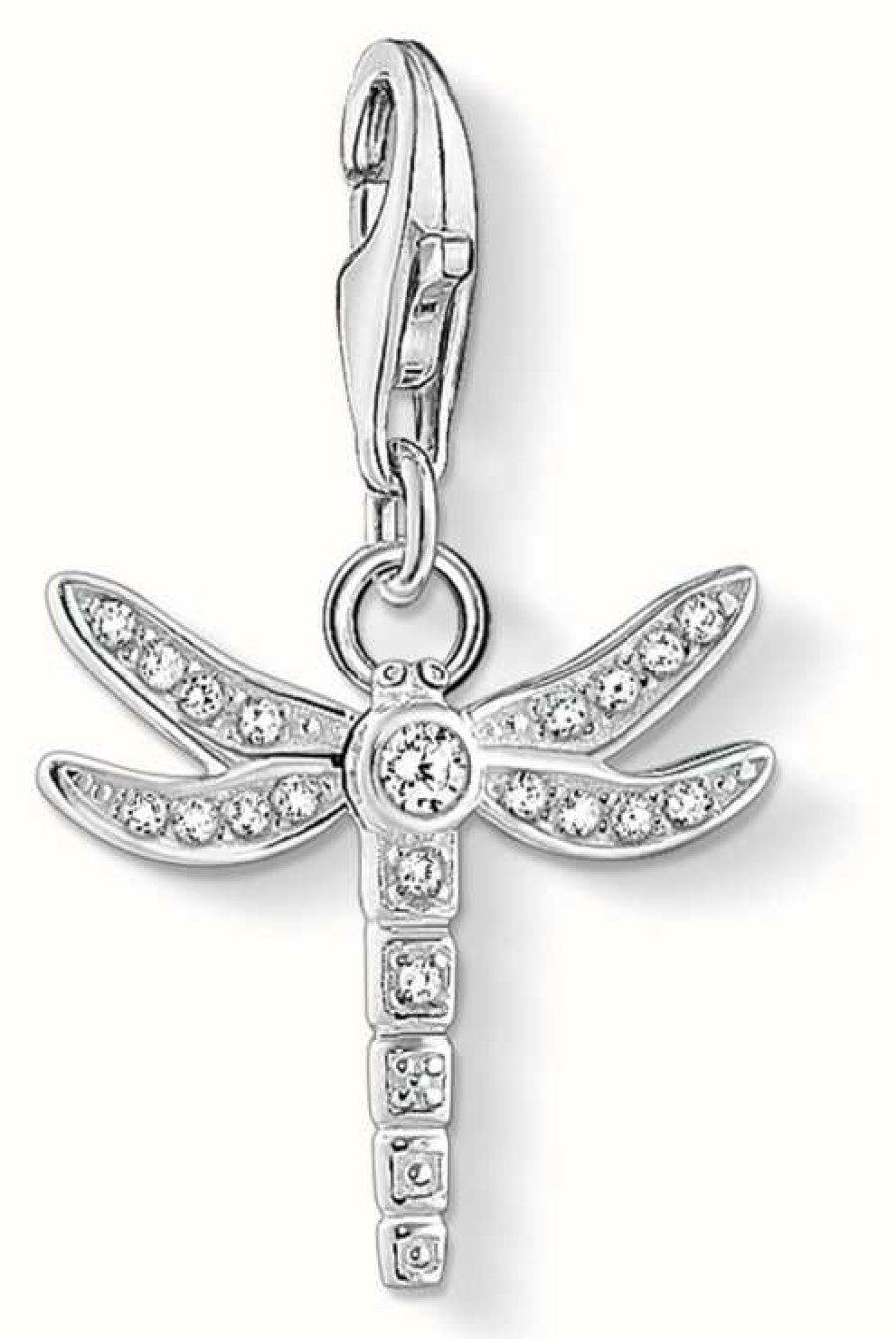 Jewelry Thomas Sabo Jewellery | Thomas Sabo | Charm Pendant 'Dragonfly' | White Zirconia