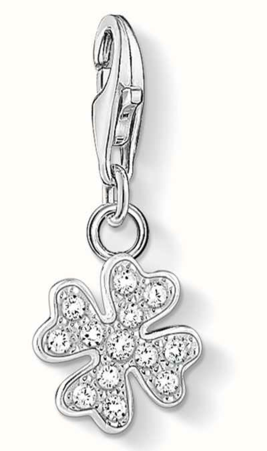 Jewelry Thomas Sabo Jewellery | Thomas Sabo | Charm Pendant 'Cloverleaf' | White Zirconia