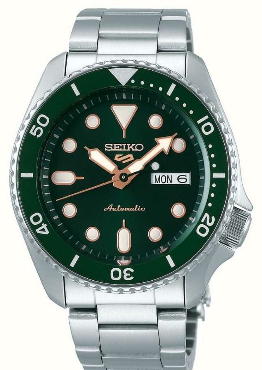 Men'S Seiko | Seiko 5 Sport | Sports | Automatic | Green Dial | Stainless Steel