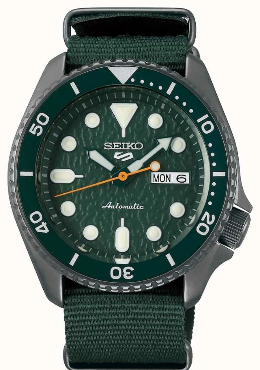 Men'S Seiko | Seiko 5 Sport | Sense | Automatic | Green Dial| Green Nato