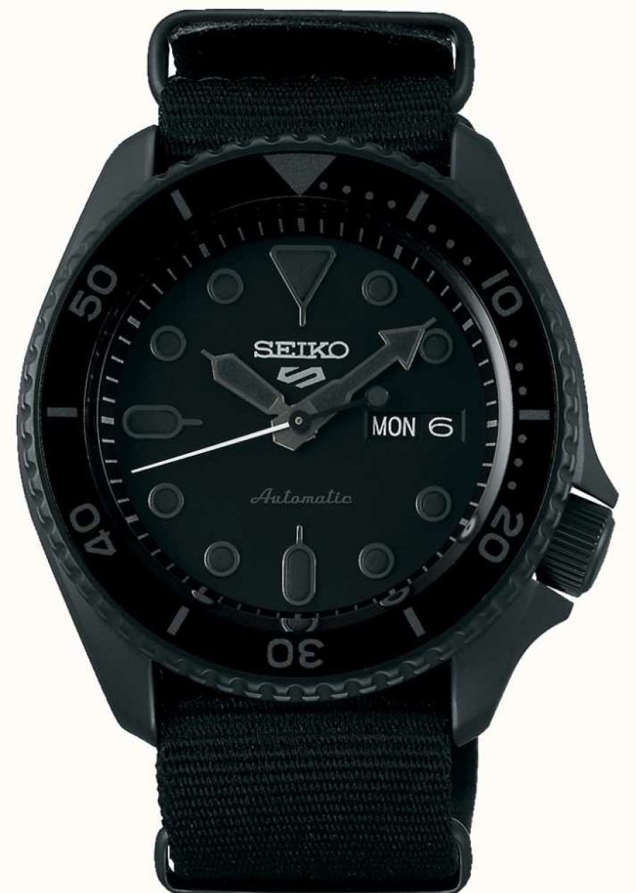 Men'S Seiko | Seiko 5 Sport | Street | Automatic | Black Dial | Black Nato