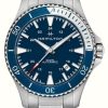 Men'S Hamilton | Hamilton Khaki Navy Scuba Automatic (40Mm) Blue Dial / Stainless Steel Bracelet