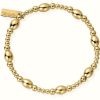 Jewelry ChloBo Jewellery | Chlobo | Sterling Silver Gold Plated 'Cute Oval' Bracelet