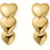 Jewelry ChloBo Jewellery | Chlobo | Sterling Silver Gold Plated 'Life Lover' Stud Earrings