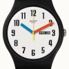 Men'S Swatch | Swatch | New Gent | Elementary Watch | Black Silicone