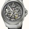 Men'S ORIS | Oris Big Crown Propilot X Calibre 115 Skeleton Automatic (44Mm) Skeleton Dial / Black Leather Strap