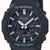 Men'S Casio | Casio Octagon Series | G-Shock Carbon Core | Octagon Series | Black Resin Strap