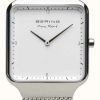 Women'S Bering | Bering | Max Rene | Women'S Polished Silver | Steel Mesh Bracelet