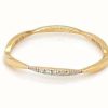 Jewelry James Moore | Ibb 9Ct Yellow Gold Wave Ring 0.016Ct Diamond Chip Ring