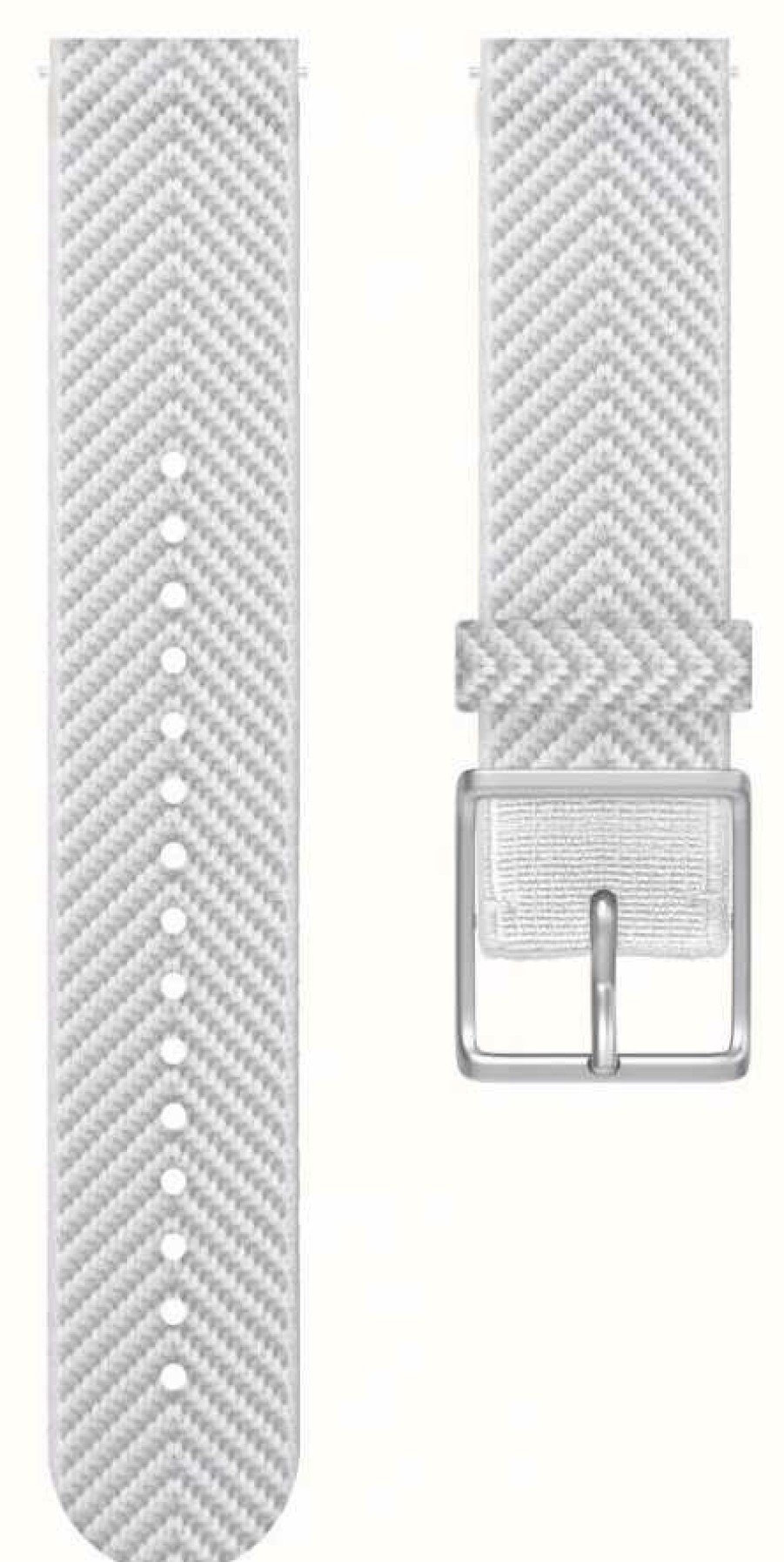 Men'S Polar | Polar | Ignite Fabric Wrist Strap Only | White Chevron S/M