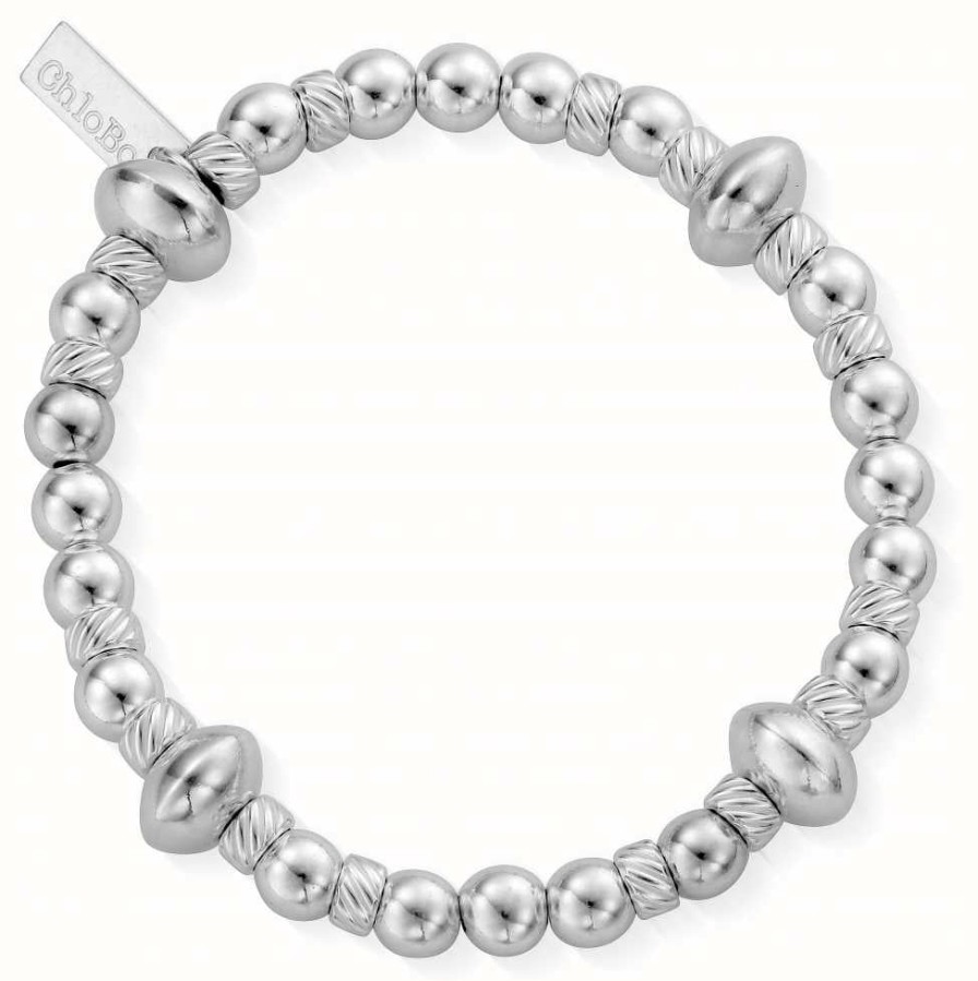 Jewelry ChloBo Jewellery | Chlobo | Women'S Twisted Disc | Filler Bracelet