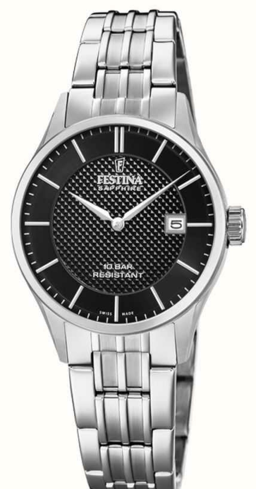 Women'S Festina | Festina | Women'S Swiss Made | Stainless Steel Bracelet | Black Dial