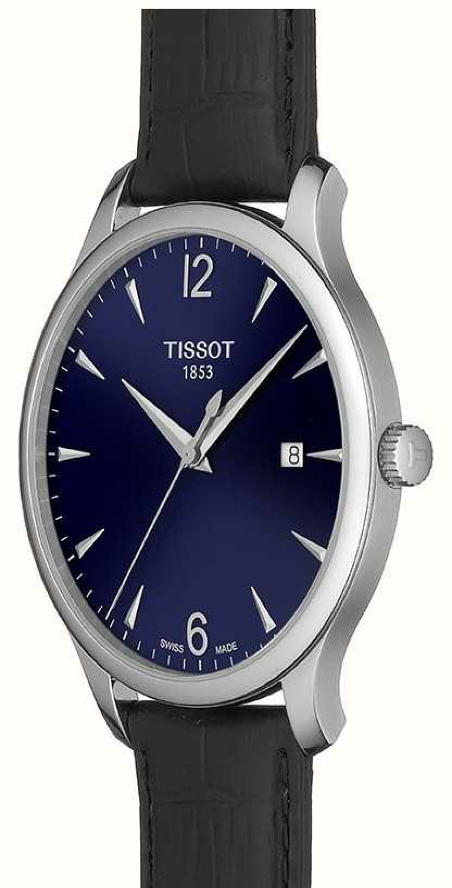 Men'S Tissot | Tissot | Men'S Tradition | Black Leather Strap | Blue Dial