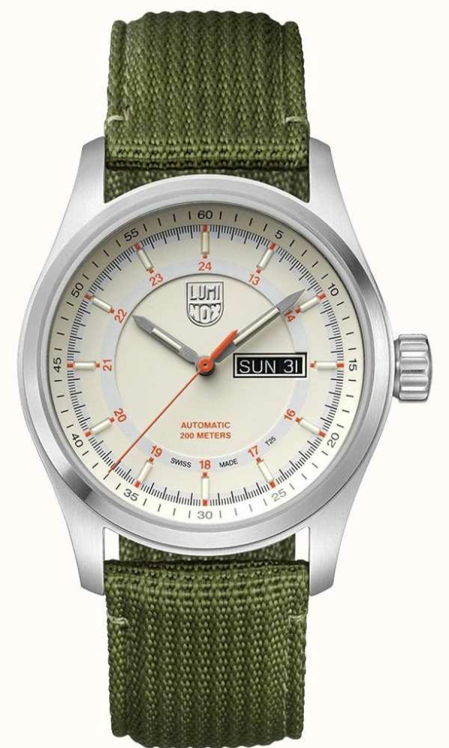 Men'S Luminox | Luminox | Atacama Field Automatic 1900 Series | Green Strap