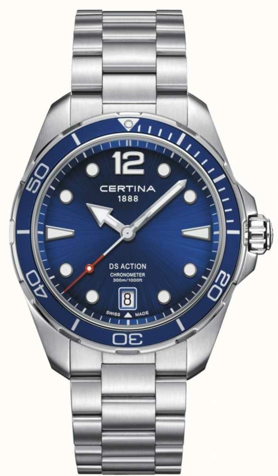 Men'S Certina | Certina | Ds Action | Chronometer | Blue Dial