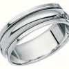 Jewelry Elements Silver | Elements Silver Silver Plain Band Rotating Ring Size N