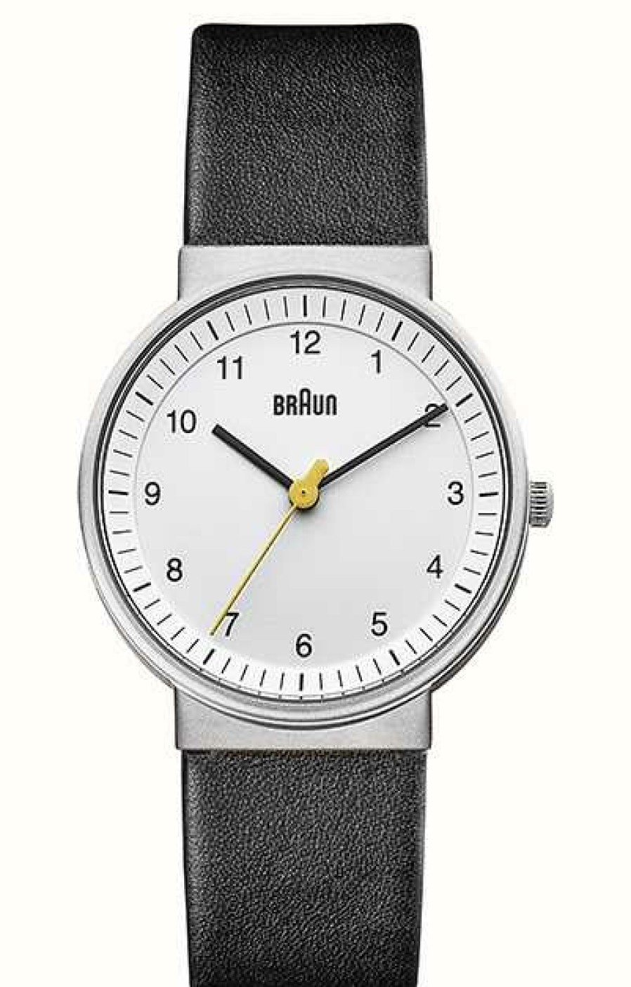 Women'S Braun | Braun | Women'S | Simple Quartz | Black Leather Strap