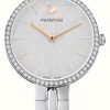 Women'S Swarovski | Swarovski Cosmopolitan (32Mm) Silver Glitter Dial / Stainless Steel