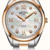 Women'S Rotary | Rotary Women'S Henley | Two-Tone Steel Bracelet | Diamond Set Dial