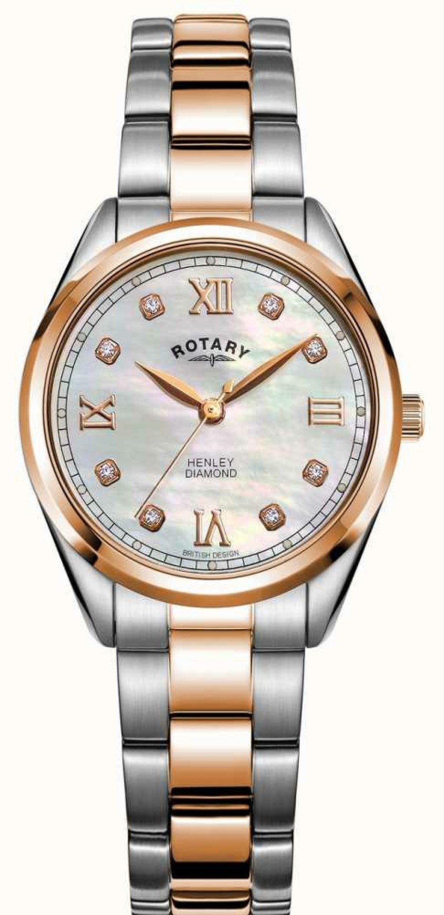 Women'S Rotary | Rotary Women'S Henley | Two-Tone Steel Bracelet | Diamond Set Dial