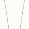 Jewelry Elements Gold | Elements Gold 9Ct White Gold Plain Small Heart Necklace