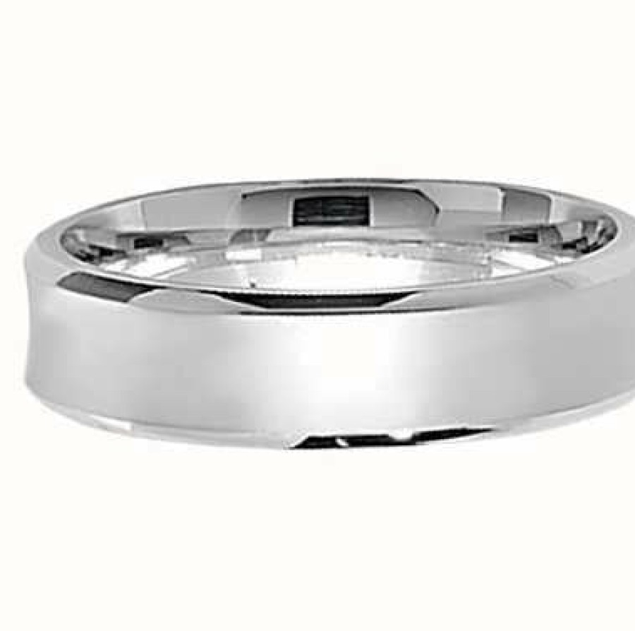 Jewelry James Moore | James Moore Th Silver 6Mm Satin Wedding Band Size Uk O