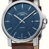 Men'S Muhle Glashutte | Muhle Glashutte 29Er Casual | Brown Leather Strap | Blue Dial