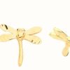 Jewelry James Moore | James Moore Th 9Ct Gold Small Dragonfly Stud Earrings