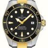 Men'S Certina | Certina Ds Action Diver | 38Mm | Powermatic 80 | Two Tone