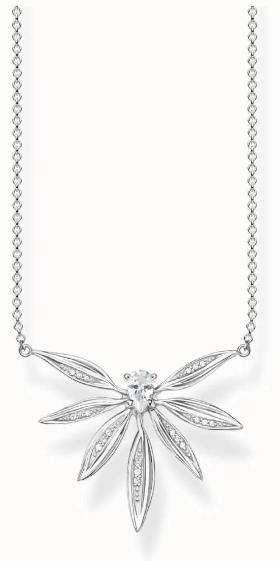 Jewelry Thomas Sabo Jewellery | Thomas Sabo | Sterling Silver Leaf Pendant Necklace