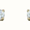 Jewelry Elements Gold | Elements Gold 9K Yellow Gold Cz Birthstone Studs