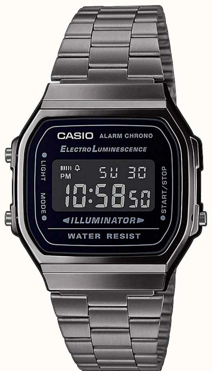 Women'S Casio | Casio | Vintage | Silver Stainless Steel Bracelet | Black Dial